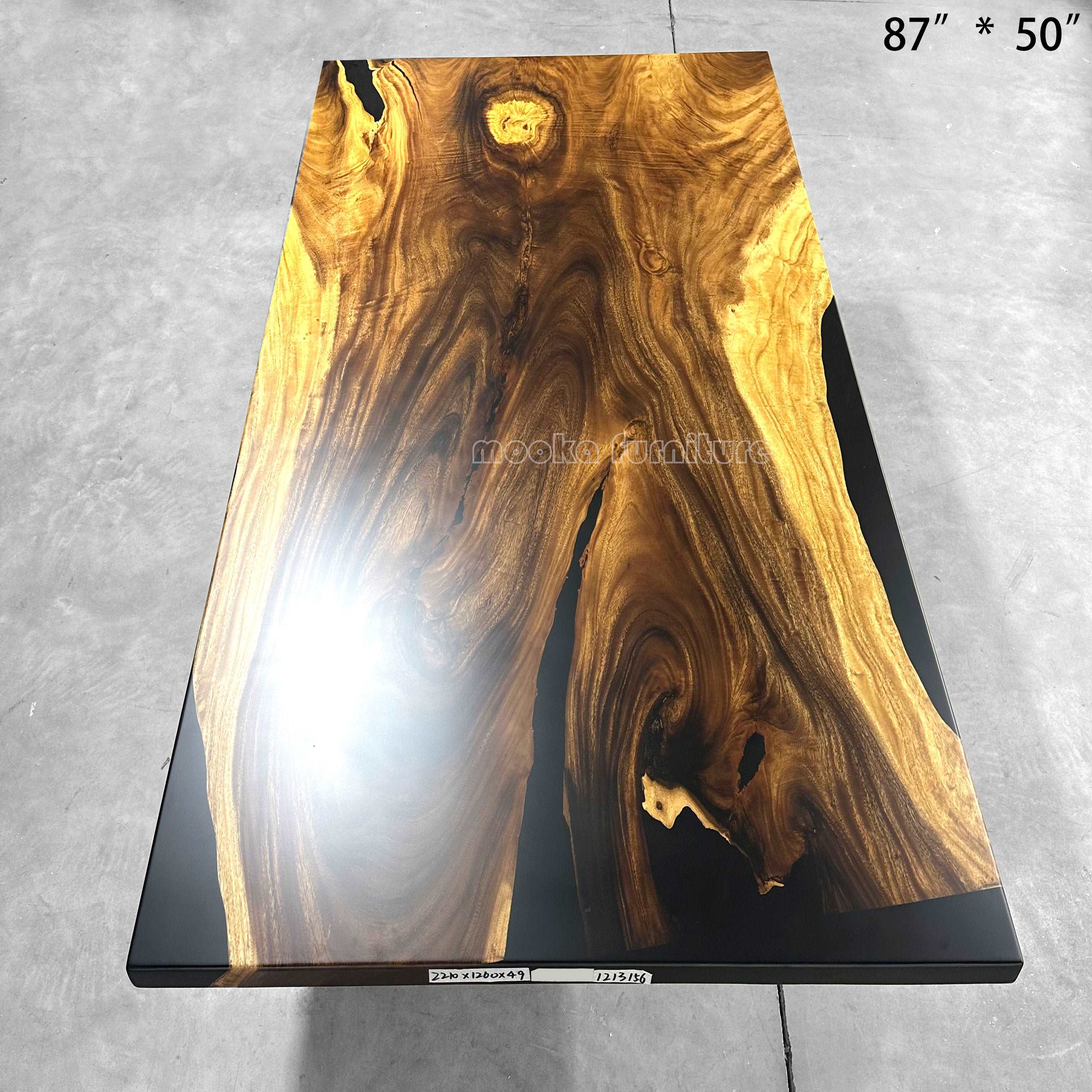 Resin Wood Dining Table - MOOKA FURNITURE