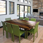 Artistry classitic wood epoxy river table for 8 people - MOOKA FURNITURE