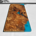Unique Custom Handmade Luxury burl wood epoxy Cribbage Board