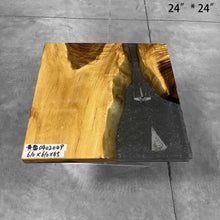Load image into Gallery viewer, Walnut wood resin river table