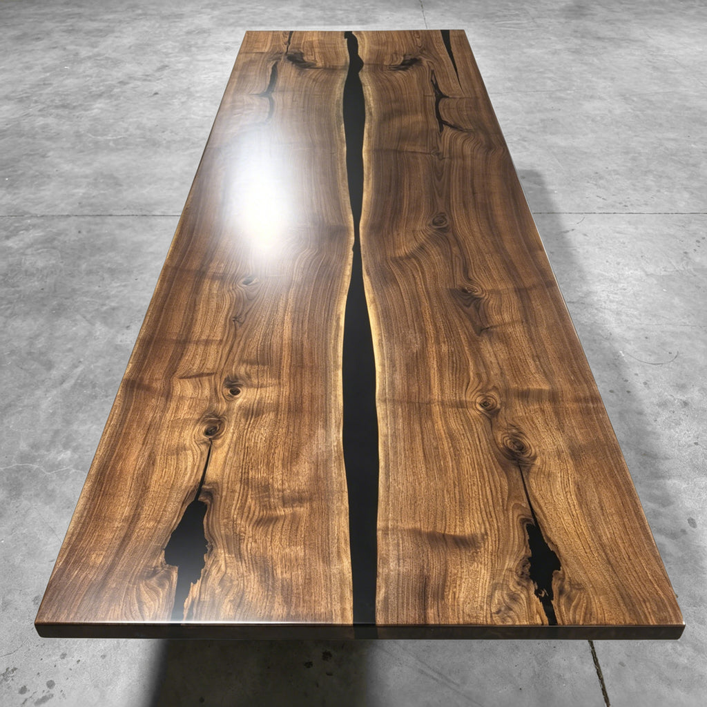 Luxury bookmatch blackwalnut  solid wood conference table for 12-14 seats