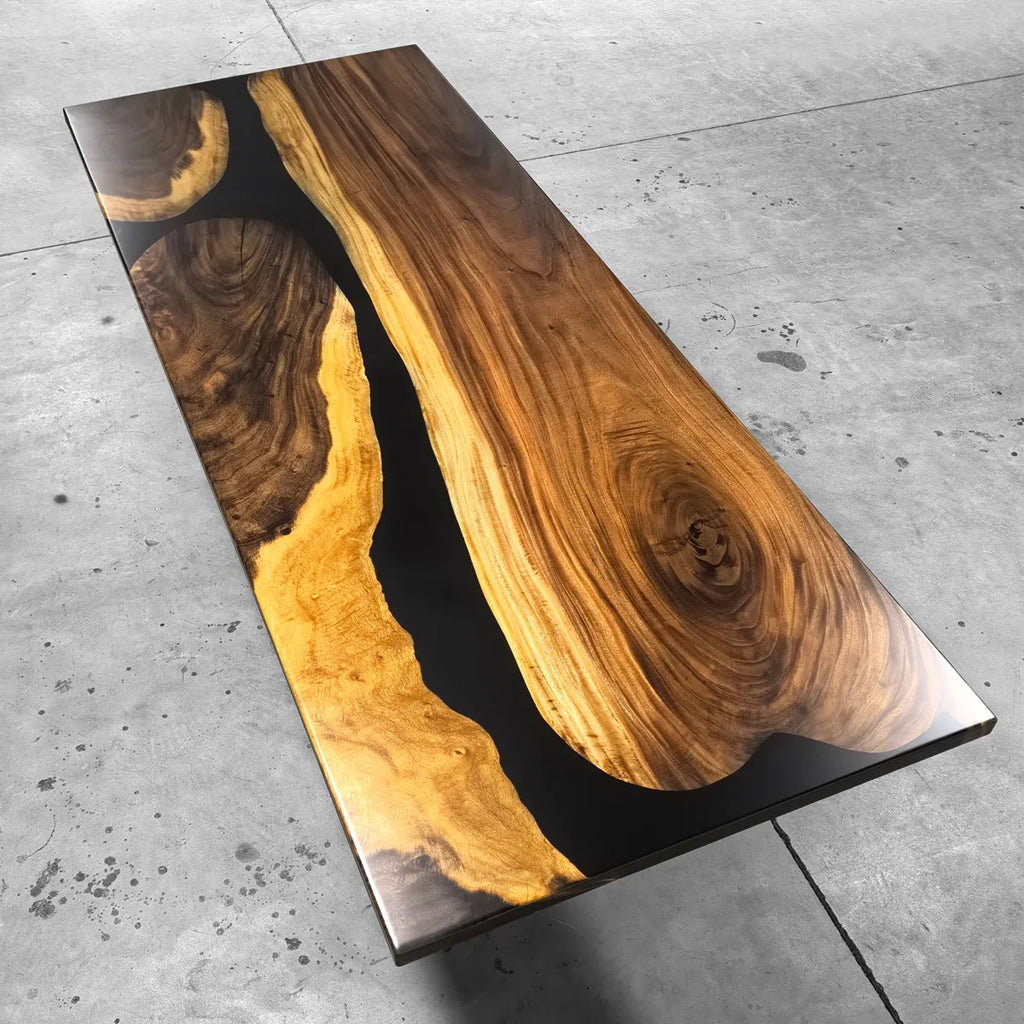 Contemporary unique style luxury wood dining table for 10 people - MOOKA FURNITURE