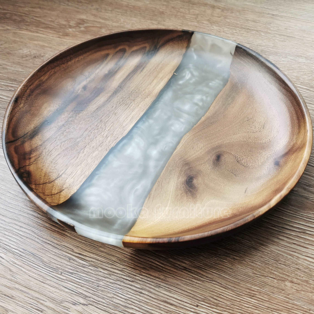 BLACK WALNUT RESIN TRAY FREE SHIPPING MKTY011-24A - MOOKA FURNITURE