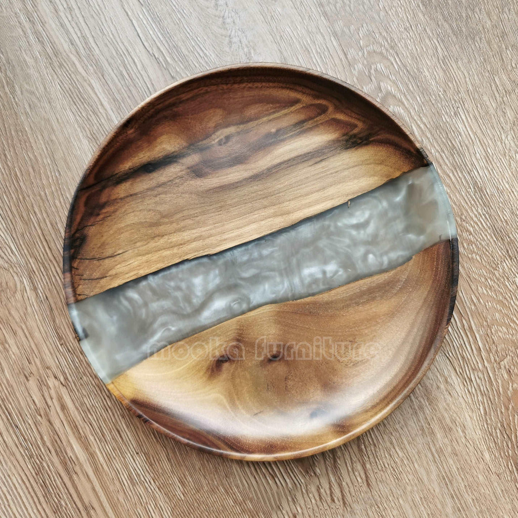 BLACK WALNUT RESIN TRAY FREE SHIPPING MKTY011-24A - MOOKA FURNITURE