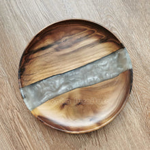 Load image into Gallery viewer, BLACK WALNUT RESIN TRAY FREE SHIPPING MKTY011-24A - MOOKAFURNITURE