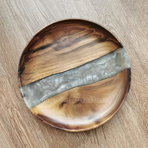 BLACK WALNUT RESIN TRAY FREE SHIPPING MKTY011-24A - MOOKAFURNITURE