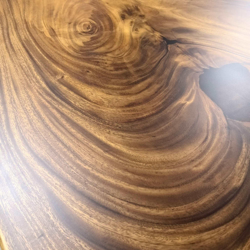 Natural live edge solid wood big size dining table for 12 people - MOOKA FURNITURE