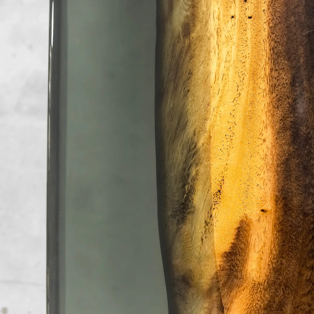 Luxury stylish wood resin river table breakfast table dining nook table with legs - MOOKA FURNITURE