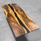 Big family dining table for 10-12 people black river table extra wide - MOOKA FURNITURE