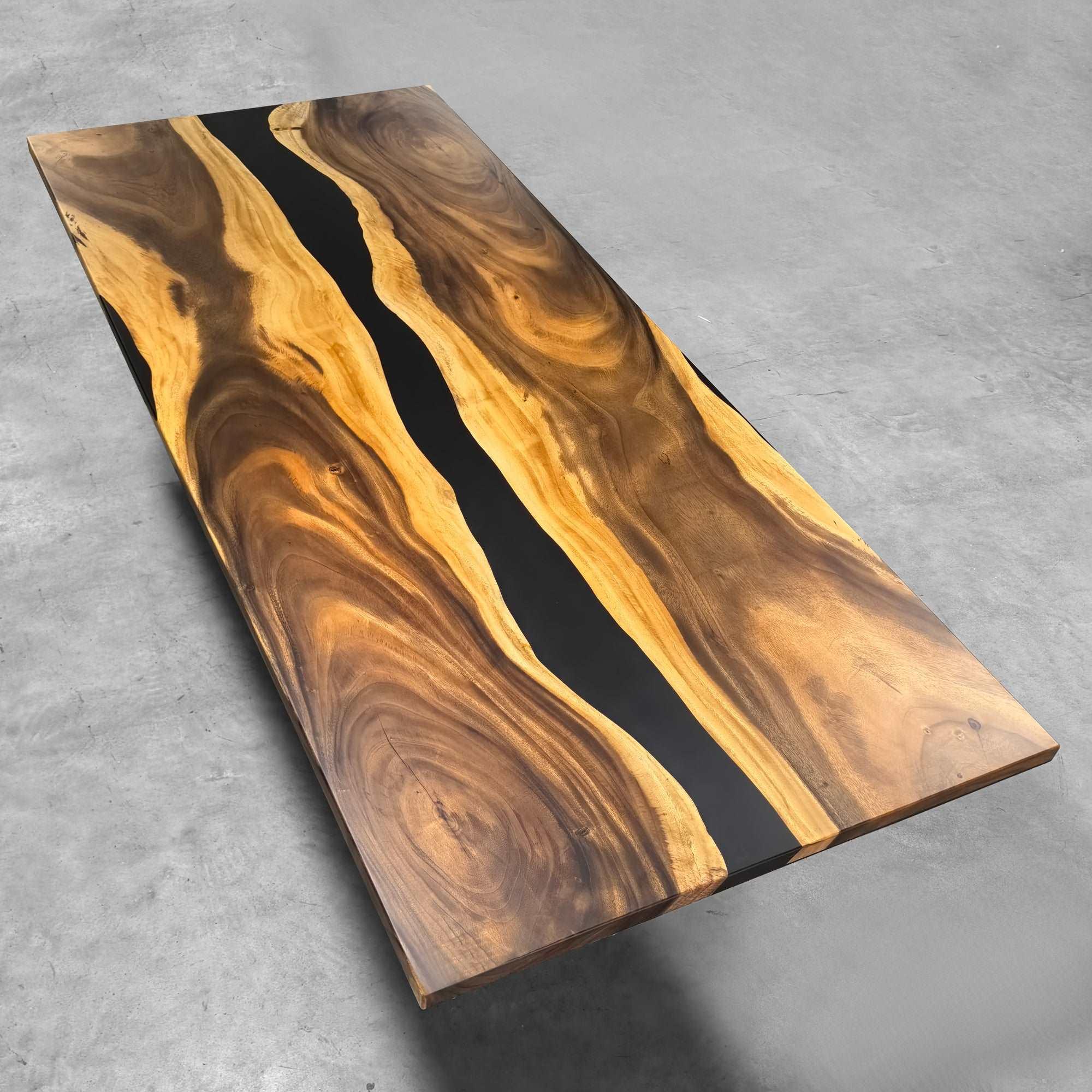 Big family dining table for 10-12 people black river table extra wide - MOOKA FURNITURE