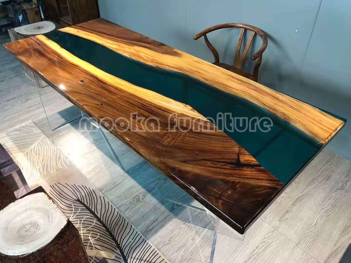 Resin Wood Dining Table – MOOKA FURNITURE