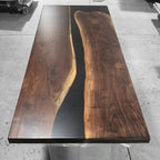 Blackwalnut stylish dining room table for 8-10 people - MOOKA FURNITURE