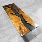 Resin Wood Dining Table - MOOKA FURNITURE