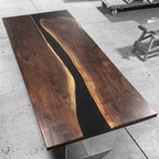 Blackwalnut stylish dining room table for 8-10 people - MOOKA FURNITURE