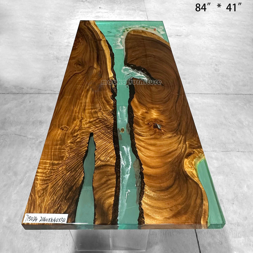 Resin Wood Dining Table - MOOKA FURNITURE