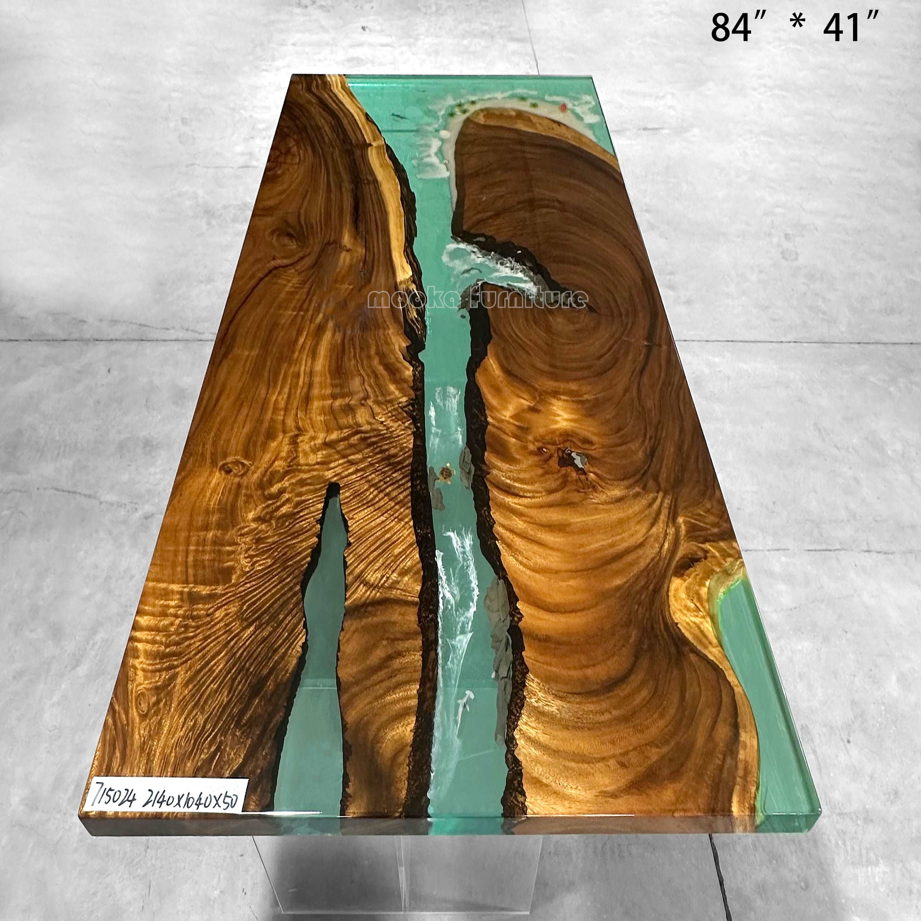 Resin Wood Dining Table - MOOKA FURNITURE