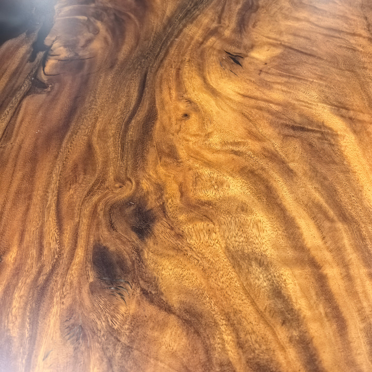 Luxury upscale one piece exotic wood dining table for 8-10 people