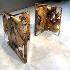 The T base 28" height matching to Camphorne wood table top for 8-10 people - MOOKA FURNITURE