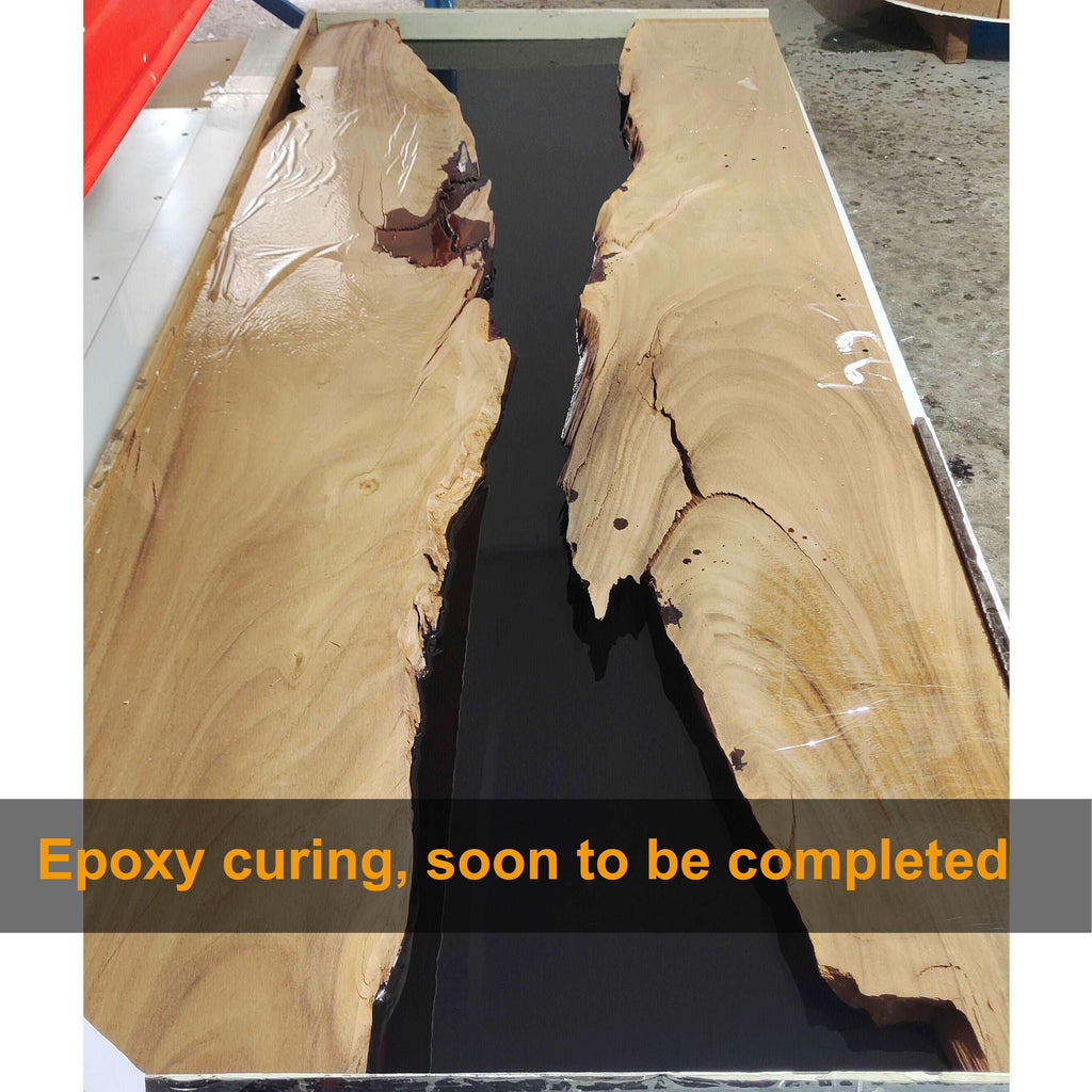 Awesome black epoxy river table - MOOKA FURNITURE