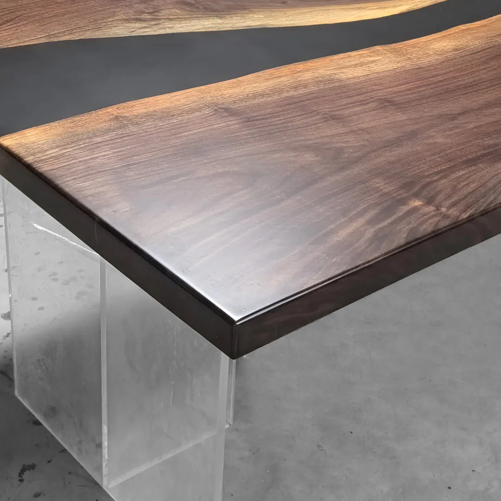 Blackwalnut stylish dining room table for 8-10 people - MOOKA FURNITURE