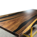 Large size unique river table communal table 10ft long for 10-12 people - MOOKA FURNITURE