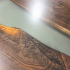 12ft black walnut Large size river table dining room table for 14