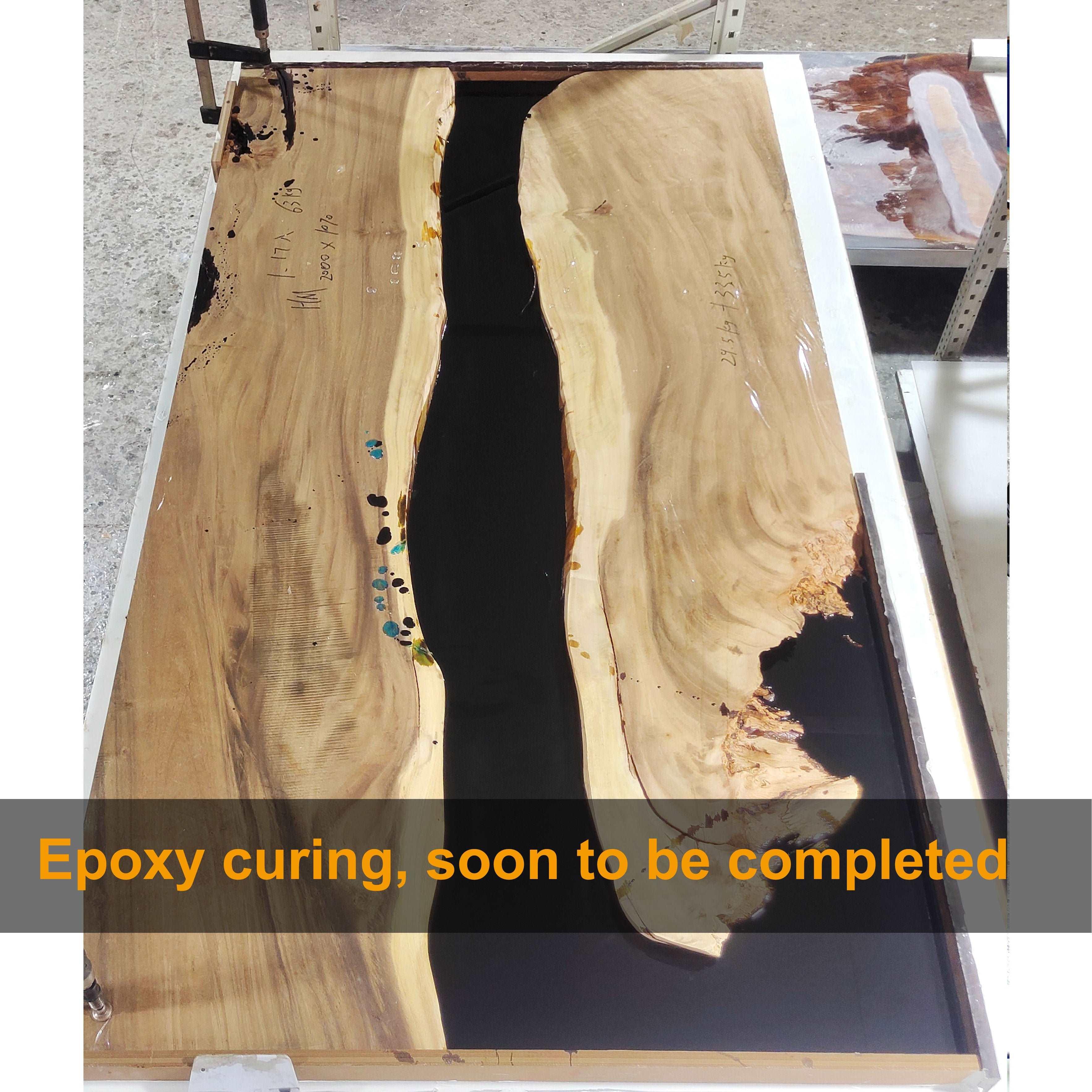 Luxury black epoxy river table - MOOKA FURNITURE