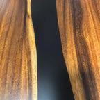 120 inch black resin river table large wood dining table for 10-12 people - MOOKA FURNITURE