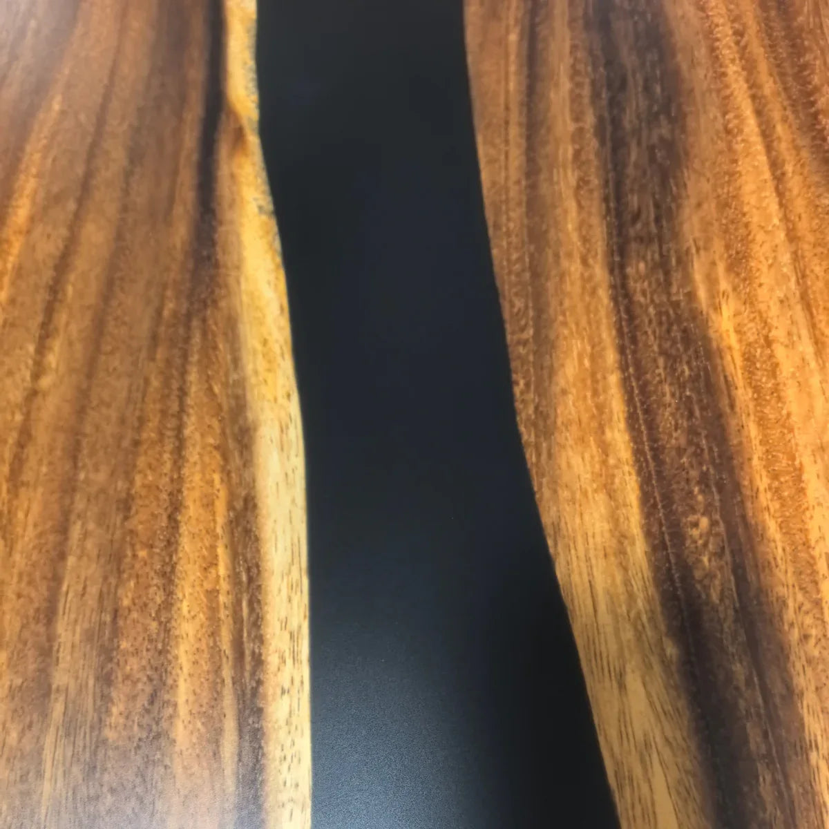 120 inch black resin river table large wood dining table for 10-12 people - MOOKA FURNITURE