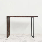 Custom made black walnut waterfall console table - MOOKA FURNITURE