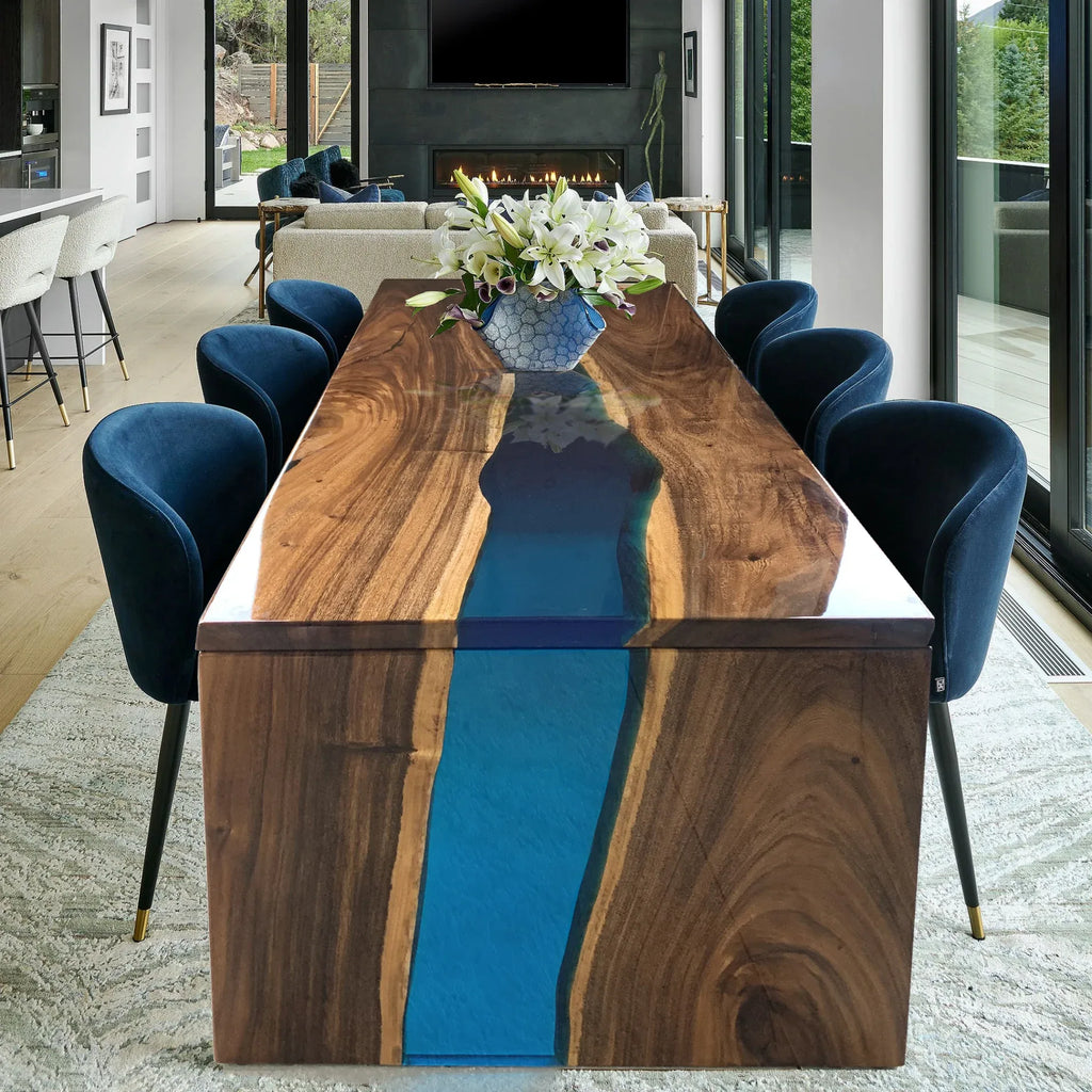 Make to order one of a kind dining table waterfall table - MOOKA FURNITURE
