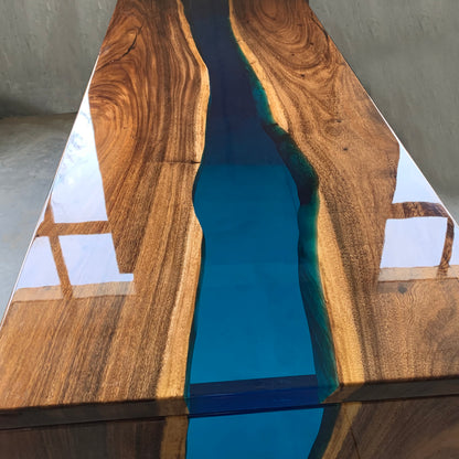 Make to order one of a kind dining table waterfall table