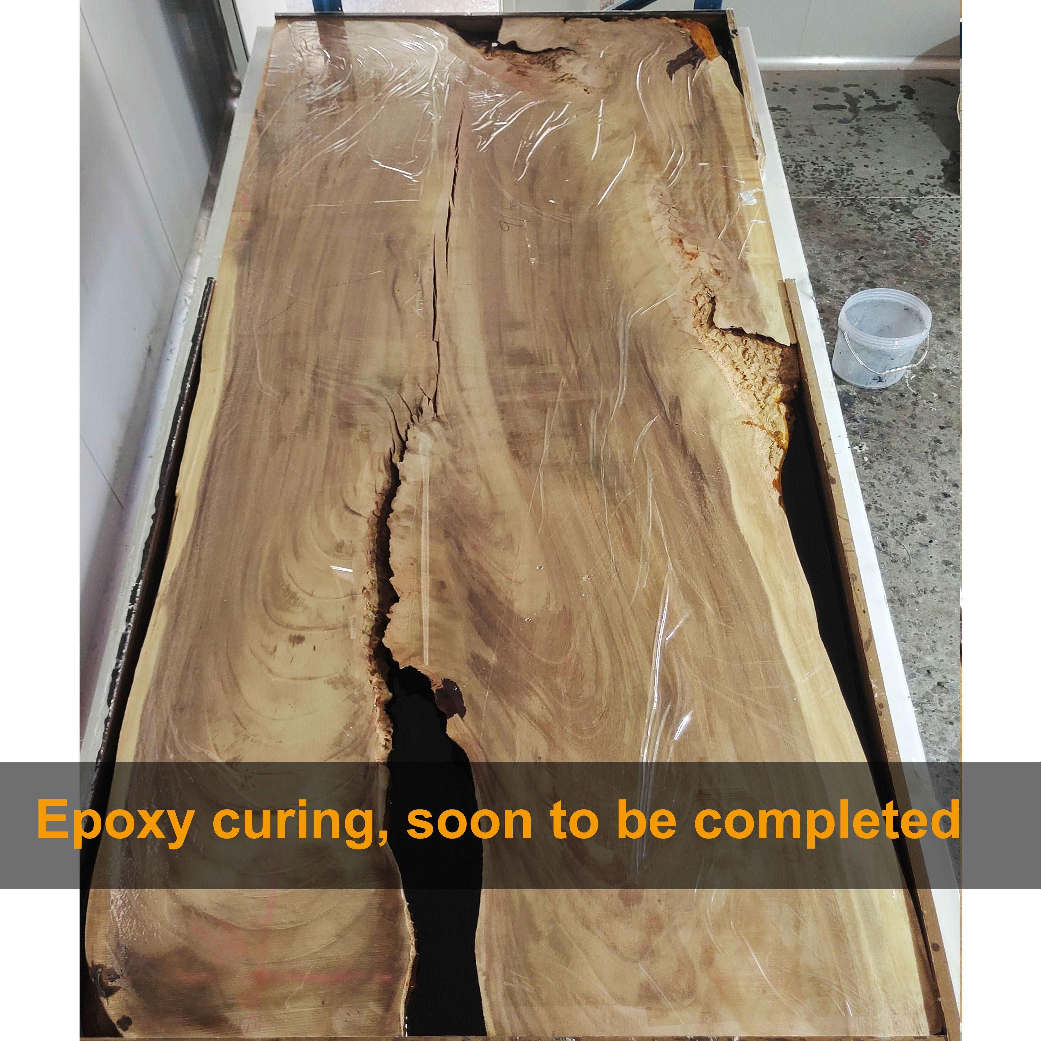 Stunning live edge epoxy dining table - MOOKA FURNITURE