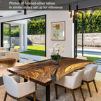 Stunning live edge epoxy dining table - MOOKA FURNITURE