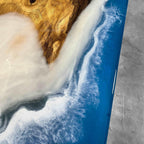 Coastal scene ocean style handmade river table dining table for 6-8 seaters - MOOKA FURNITURE