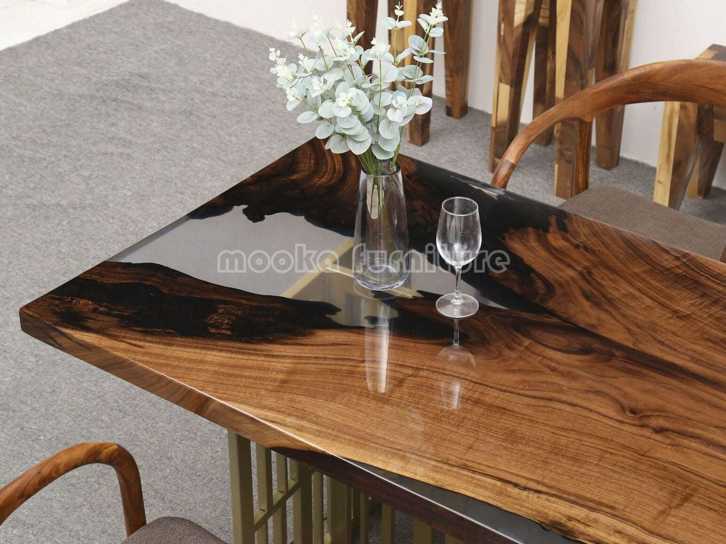 Resin River Table - MOOKAFURNITURE