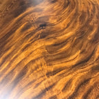 One piece wood resin coffee table waterfall table - MOOKA FURNITURE