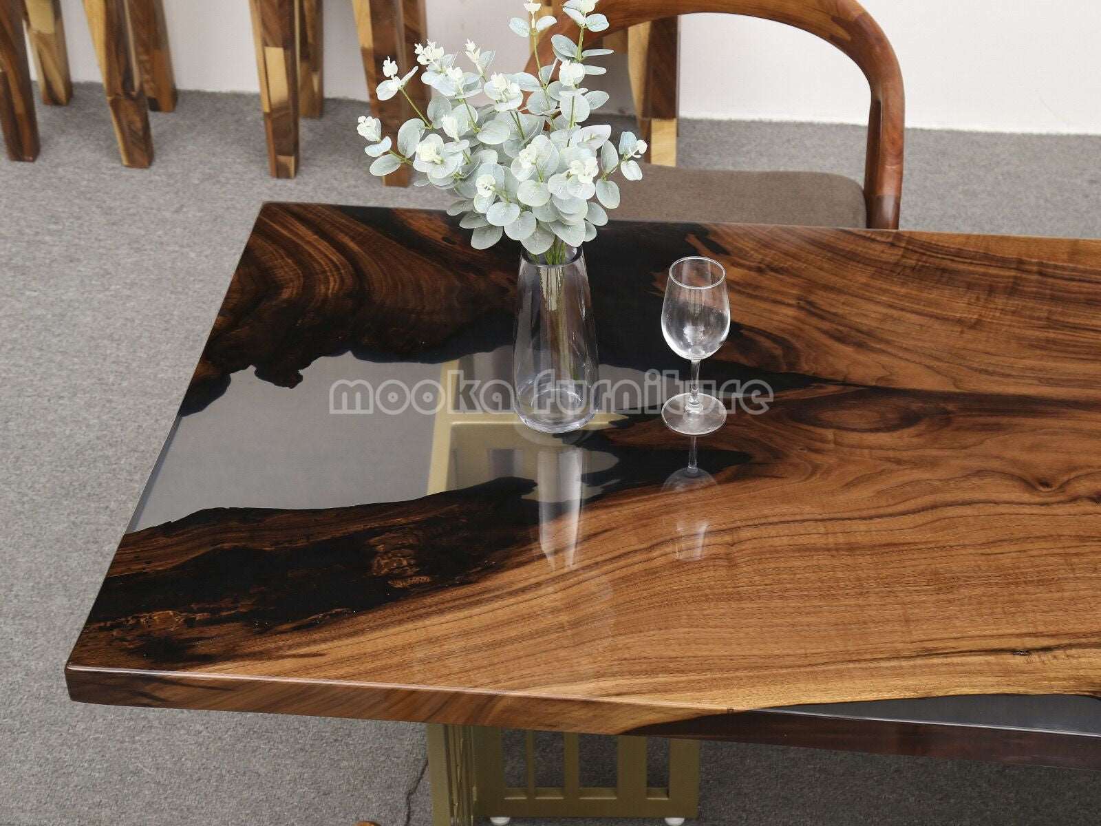 Resin River Table - MOOKAFURNITURE