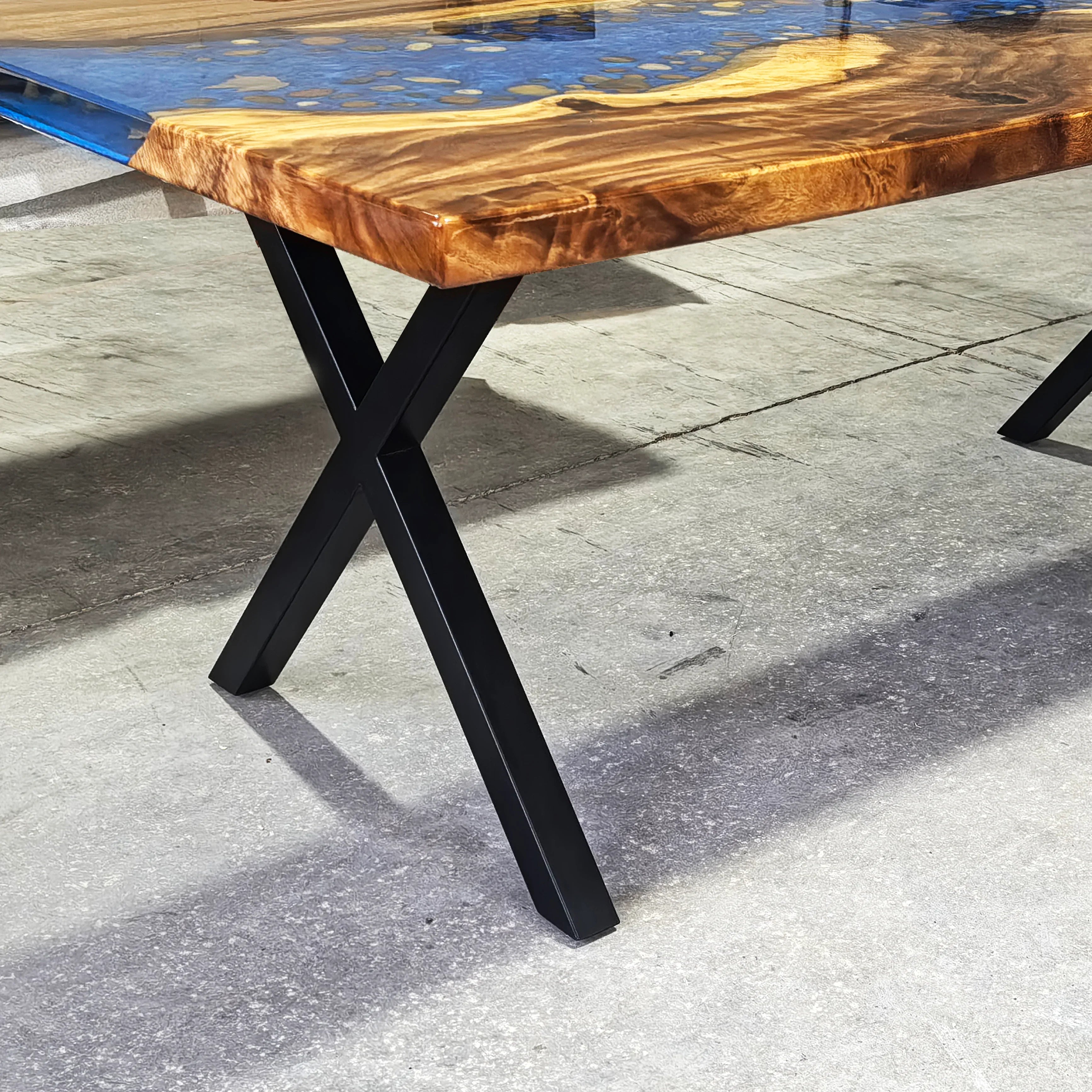 The X legs 28" height for river table (6-8 people) - MOOKA FURNITURE