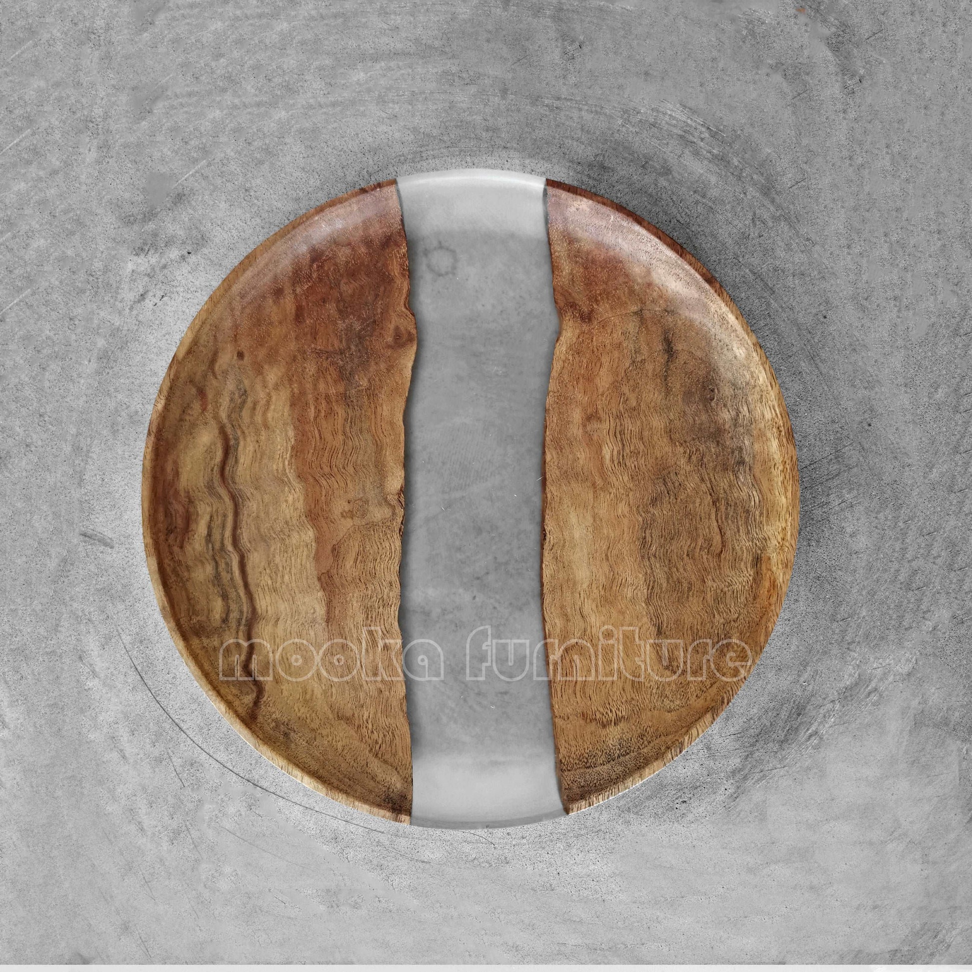 BLACK WALNUT RESIN TRAY FREE SHIPPING - MOOKAFURNITURE