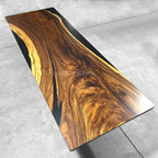 Resin Wood Dining Table - MOOKA FURNITURE