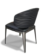 Load image into Gallery viewer, Sybilla chair  with elegant wave textured backrest - MOOKAFURNITURE