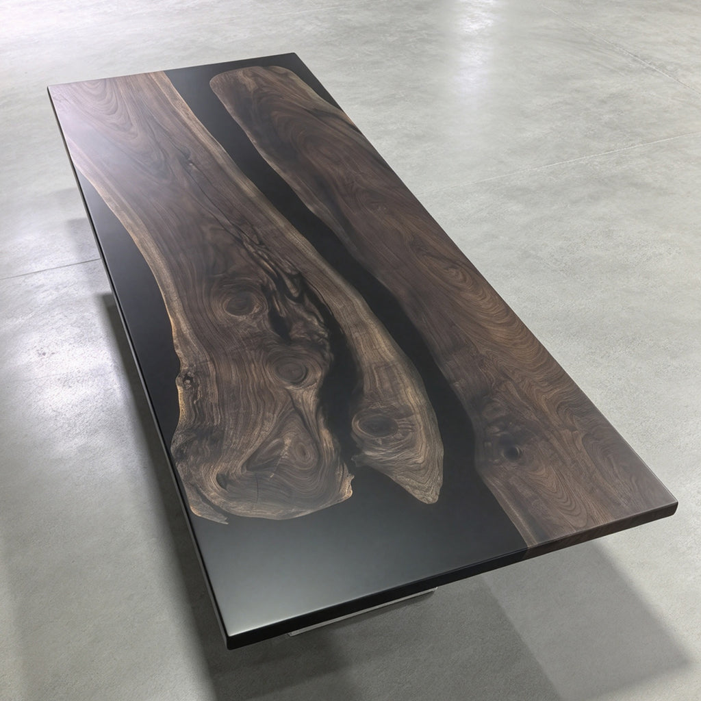 10feet meeting room table black walnut solid wood eye-catching conference table for 10 seats