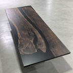 10feet meeting room table black walnut solid wood eye-catching conference table for 10 seats