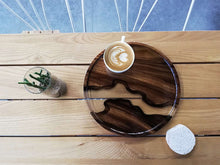 Load image into Gallery viewer, Resin wood coffee tray serving tray4 - MOOKAFURNITURE
