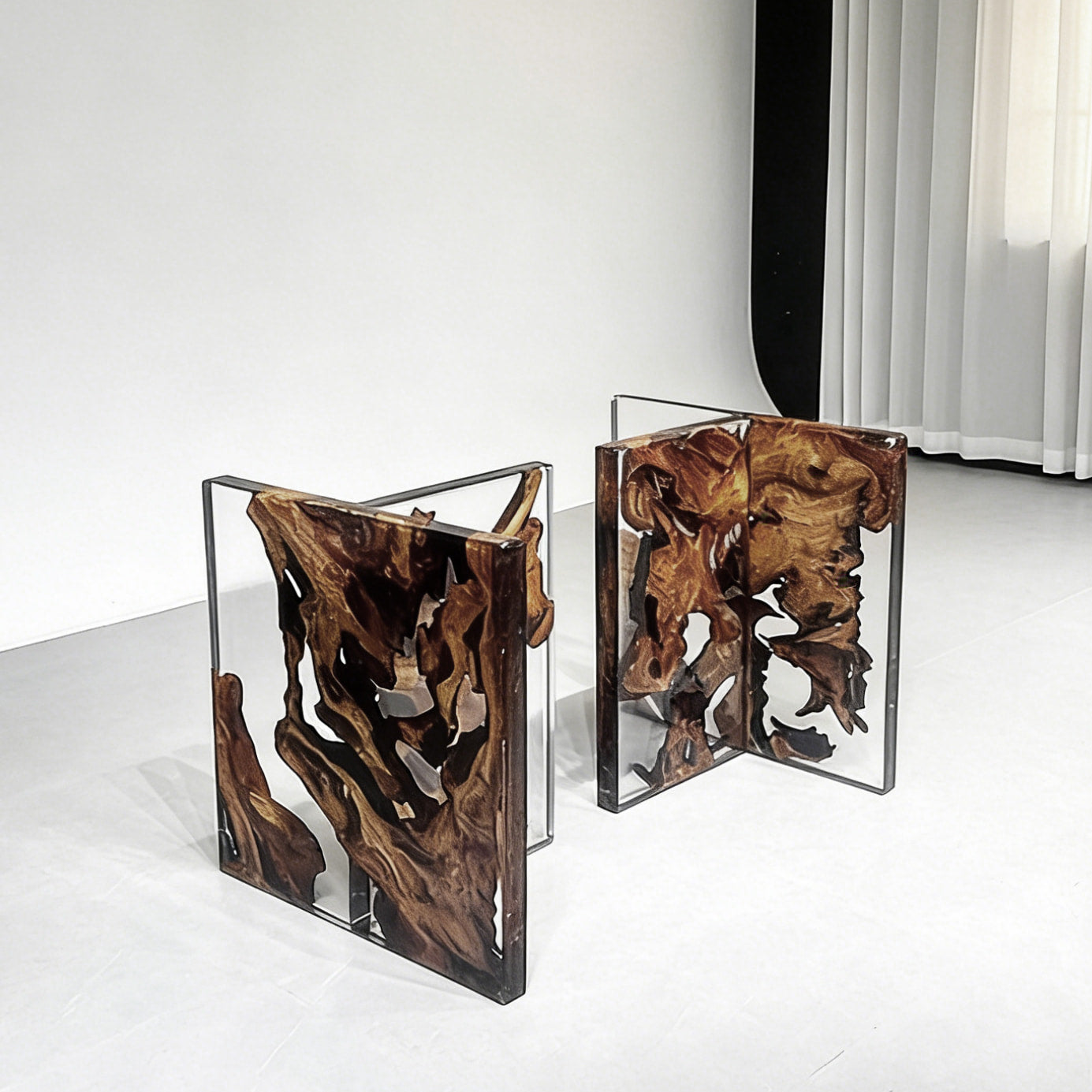 The T base 28" height matching to Camphorne wood table top for 8-10 people