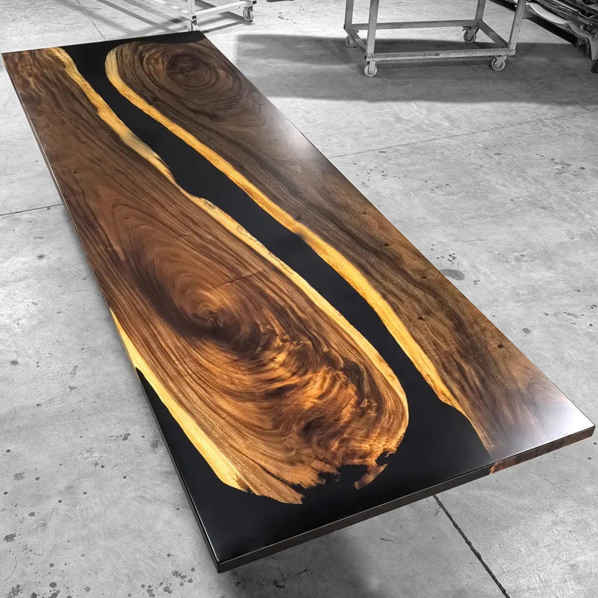 Luxury organic wood dining table large for 8-10 people – MOOKA