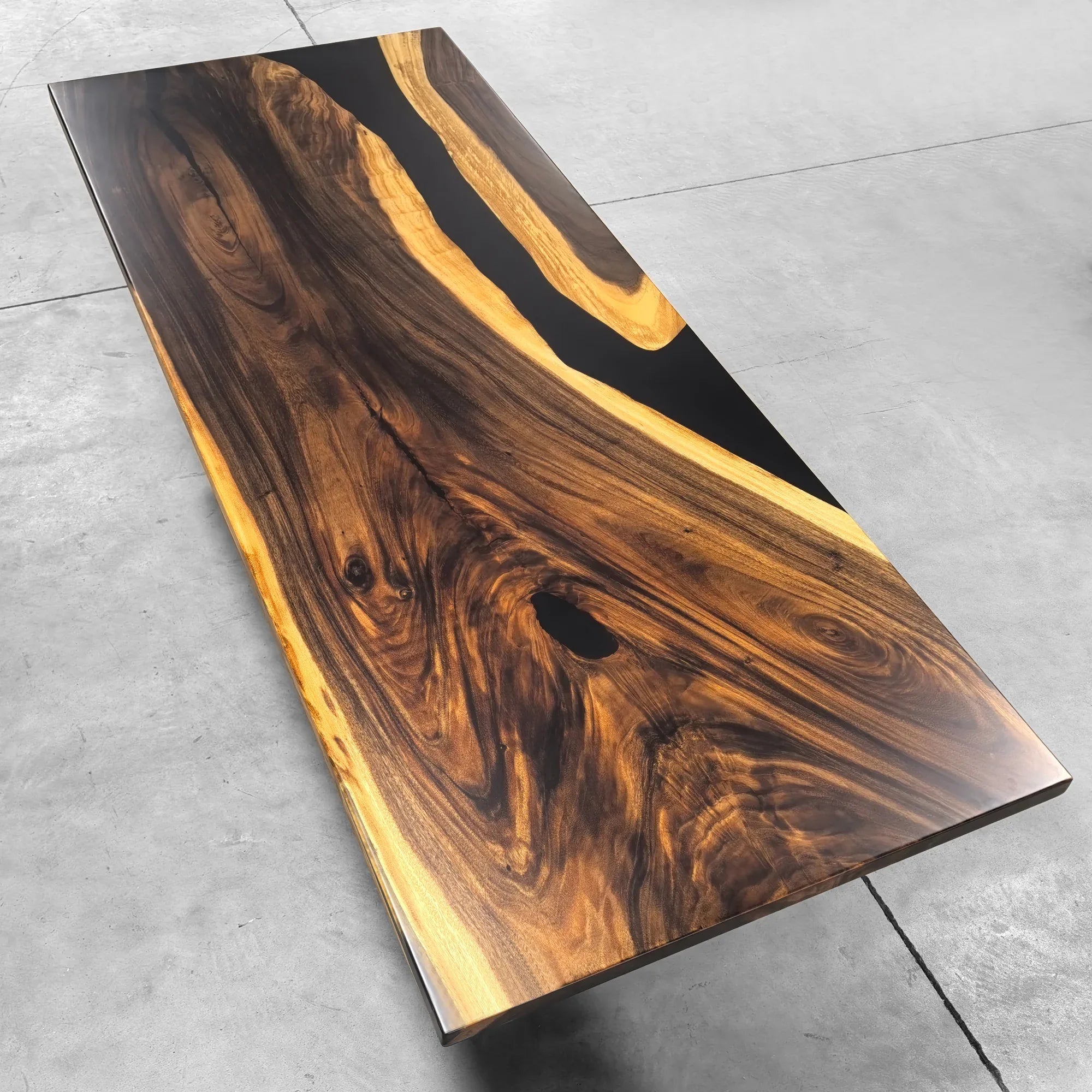 Luxury organic wood dining table large for 8-10 people - MOOKA FURNITURE