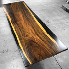 12ft Long table for 12-14 people big dining room open space table custom made wood table - MOOKA FURNITURE