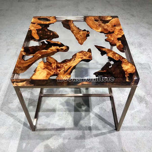 Resin Wood coffee Table - MOOKAFURNITURE